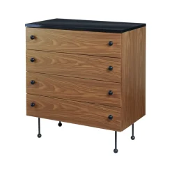 GUBI 62 Dresser, American walnut, 4 drawers Brown Online