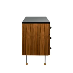 GUBI 62 Dresser, American walnut, 3 drawers Brown