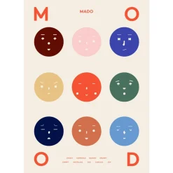 Paper Collective 9 Moods poster, 70x100 cm Multi