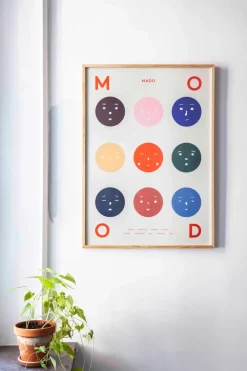 Paper Collective 9 Moods poster, 50x70 cm Multi Best