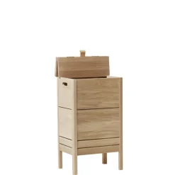 Form & Refine A Line laundry basket, White oak Beige