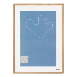 Iittala Aalto art Sketch poster, 50x70 cm Blue New