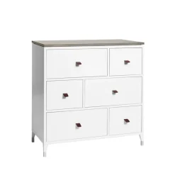 Mavis Abisko chest of drawers, , concrete top, 6 drawers White Sale