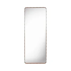 GUBI Adnet rectangular mirror, , large Brown Hot