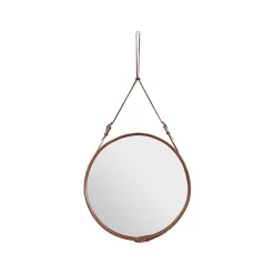 GUBI Adnet Round Mirror, , large Brown Best