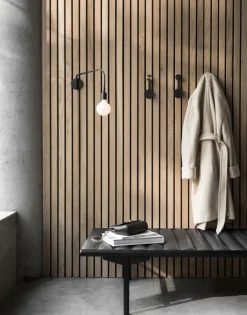 Audo Copenhagen Afteroom clothes hanger small, -brass Black Clearance