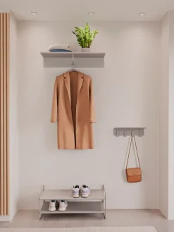 Zone Denmark A-Hallway shelf coat hanger, Soft Grey Online