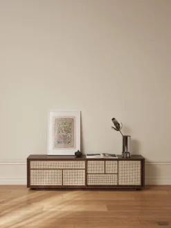 Design House Stockholm Air side table low, Dark oak Brown New