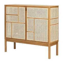 Design House Stockholm Air side table, Oak, 120x110 cm, with legs Beige
