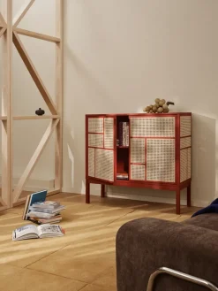 Design House Stockholm Air side table, , 120x110 cm, with legs Red Hot