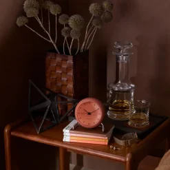 Arne Jacobsen Clocks AJ City Hall table clock, pale Orange New