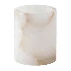 Tell Me More Alabaster candle holder, White-beige, XS 7.5 cm WhiteBeige Hot