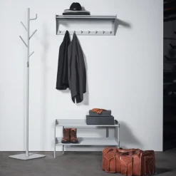 SMD Design Alfred hanger with umbrella holder, Light Grey Outlet