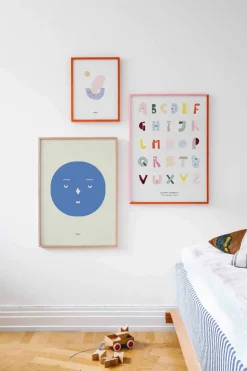 Paper Collective Alphabet Spaghetti ENG -colour poster , 50x70 cm Multi Online