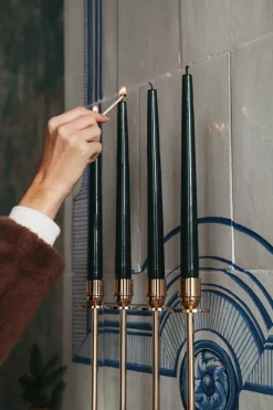 Hilke Collection Alto candle sticks, Solid brass Gold-coloured Clearance