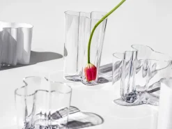 Iittala Alvar Aalto vase Savoy clear, 251 mm Transparent Discount