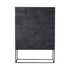 Ethnicraft Ancestors Tabwa cabinet, Teak 3 doors-2 drawers 126x180 Brown Hot
