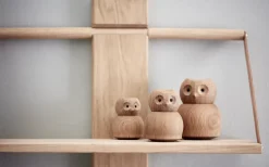 Andersen Furniture Andersen Owl wooden figure Medium, Oak Brown Outlet