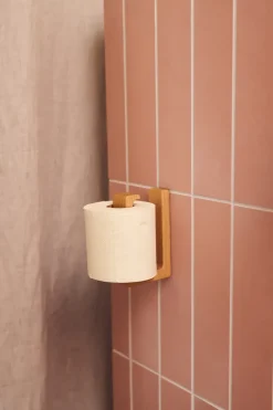 Andersen Furniture Andersen toilet paper holder, Lacquered oak Brown Sale