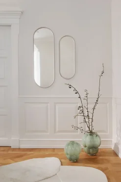 AYTM Angui mirror oval 108 cm, Taupe Beige
