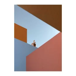 Paper Collective Angular Afternoon poster, 30x40 cm RedBlue Sale