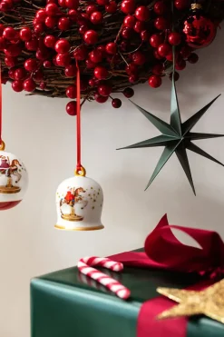 Villeroy & Boch Annual Christmas Edition bell, -red White Hot