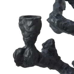 POLSPOTTEN Apple tree candlestick L 53 cm, Dark Grey New