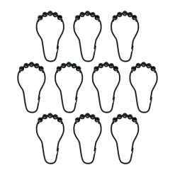 Mette Ditmer Aqua hooks for shower curtain 10-pack, Black Online