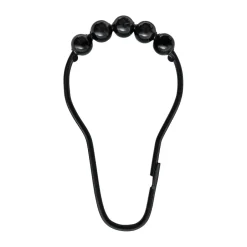 Mette Ditmer Aqua hooks for shower curtain 10-pack, Black Online