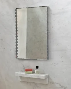 HAY Arcs Mirror Rectangle S mirror 43.5x61.5 cm, Stainless steel Silver-coloured Sale