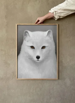 Kunskapstavlan® Arctic fox poster, 30x40 cm Multi Discount