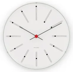 Arne Jacobsen Clocks Arne Jacobsen Bankers wall clock, Ø 290 mm White Outlet