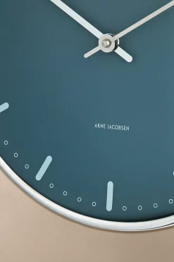 Arne Jacobsen Clocks Arne Jacobsen City Hall, , Ø29 cm Blue New