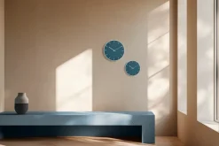 Arne Jacobsen Clocks Arne Jacobsen City Hall, , Ø29 cm Blue New