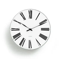 Arne Jacobsen Clocks Arne Jacobsen Roman wall clock, Ø 48 cm BlackWhite Best