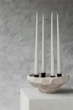Mette Ditmer Art Piece candle holder 23 cm, Kit BeigeGrey