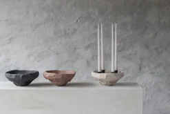 Mette Ditmer Art Piece candle holder 23 cm, Kit BeigeGrey