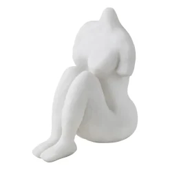 Mette Ditmer Art piece sitting woman 14 cm, Off- White Discount
