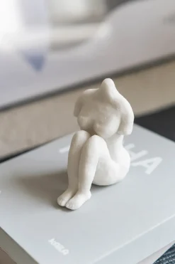 Mette Ditmer Art piece sitting woman 14 cm, Off- White Discount