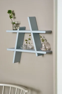 Andersen Furniture A-Shelf wall shelf Special Edition, Grey M 52x9x46 cm Blue Clearance