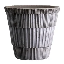 Bergs Potter Atlas raw pot with saucer, , Ø16 cm Grey Online