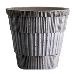 Bergs Potter Atlas raw pot with saucer, , Ø14 cm Grey Sale
