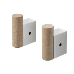 Muuto Attach hook 2-pack, Oak-aluminum Grey Online