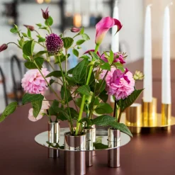 KLONG Awa candle holder, Nickel Silver-coloured