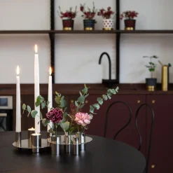KLONG Awa candle holder, Nickel Silver-coloured