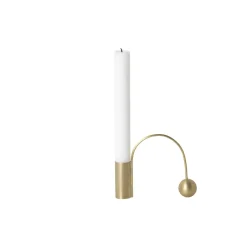 Ferm Living Balance brass candle holder, candle stick Gold-coloured Sale