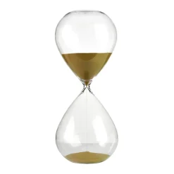 POLSPOTTEN Ball hourglass L 38 cm, Gold Gold-coloured Hot