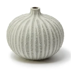 Lindform Bari vase, Stonestripe light rough, S Grey Outlet