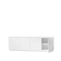 A2 Beam side table, lacquer, base White Hot