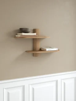 Andersen Furniture Bend wall shelf, Oak, 50x18x40 cm Beige New